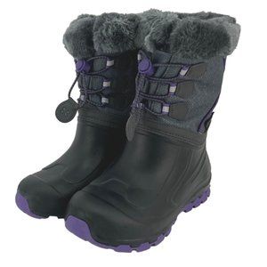 XMTN | Girl's Winter Boots | Purple & Grey | Size 2